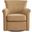 Winton Faux Leather Swivel Accent Chair In Honey Brown