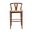 Wishbone Bar Height Kitchen Barstool In Cappuccino