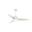 Wisp 44 Inch Ceiling Fan with LED Light Kit and Handheld Remote In Fresh White