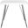 Wolcott Black and White Square Lacquer Accent Table