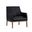 Wolfe Lounge Chair In Bravo Black