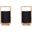 Wood 12 Inch Cylnder Table Lamps Set of 2 In Nature Wood And Black