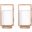 Wood 12 Inch H Cylnder Table Lamps Set of 2 In Nature Wood And White