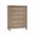 Woodbridge 5 Drawer Chest In Shadow Grey