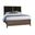 Woodbridge King Upholstered Bed In Dark Cashmere and Black