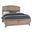 Woodbridge Queen Arch Bed With Storage Footboard In Clear Maple