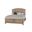 Woodbridge Queen Arch Bed With Storage Footboard In Shadow Grey