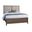 Woodbridge Queen Upholstered Bed In Dark Cashmere and Grey