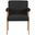 Woodloch Boucle Fabric Accent Chair In Black and Natural