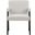 Woodloch Boucle Fabric Accent Chair In Cream/Black