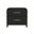 Woodridge 2-Drawer Nightstand with USB In Black and Grain