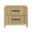 Woodridge 2-Drawer Nightstand with USB In Natural
