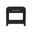 Woodridge End Table with USB In Black and Grain