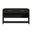 Woodridge Sofa Table with Bottom Shelf In Black and Grain