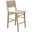Woven Back Counter Stool With Rush Seat In Cerused Oak