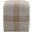 Woven Cross Accent Cube In Taupe