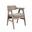 Wren Cushioned Dining Arm Chair Set of 2 In Wheat