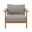 Wren Outdoor Patio Teak Wood Armchair In Natural and Driftwood