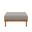 Wren Outdoor Patio Teak Wood Ottoman In Natural and Driftwood