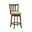 Wren Swivel Counter Height Bar Stool In Sepia Brown and Light Scone
