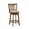 Wren Swivel Counter Height Bar Stool In Sepia Brown and Static Gray