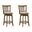Wren Swivel Counter Height Bar Stool Set of 2 In Sepia Brown and Static Gray