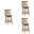 Wren Swivel Counter Height Bar Stool Set of 3 In Sepia Brown and Light Scone