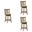 Wren Swivel Counter Height Bar Stool Set of 3 In Sepia Brown and Static Gray