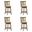 Wren Swivel Counter Height Bar Stool Set of 4 In Sepia Brown and Light Scone