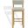Wrenley Boucle Barstool In Taupe and Natural