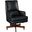 EC Wright Black Leather Executive Swivel Tilt Chair
