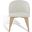 Wynonna Linen Dining Chair In Ivory and Natural