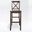 X-Back 2-Piece Barstool Set In Mahogany