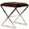 X-Side-Nu Brown Velvet And Nickel X Side Stool