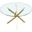 Xander Dining Table In Brushed Gold