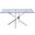 Xander Rectangular Dining Table In Chrome
