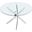 Xander Round Dining Table In Chrome