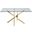 Xander Dining Table In Gold