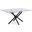 Xander Rectangular Dining Table In Matte Black