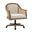 Xaver Task Chair With Rattan Arms In Ivory
