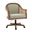 Xaver Task Chair With Rattan Arms In Linen