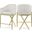 Xavier Velvet Counter Stool In Cream