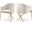 Xavier Velvet Dining Chair In Cream