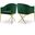 Xavier Velvet Dining Chair In Green