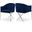 Xavier Velvet Dining Chair In Navy/Chrome