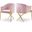 Xavier Velvet Dining Chair In Pink