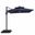 Xico 8 Foot Square Umbrella In Double Top In LED Light and Control In Blue