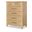 XXX's and OOO's 5 Drawer Chest In Amber