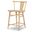 XXX's And OOO's Counter Height Splat Back Chair Set of 2 In Amber