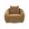 Yahya Swivel Accent Chair In Camel